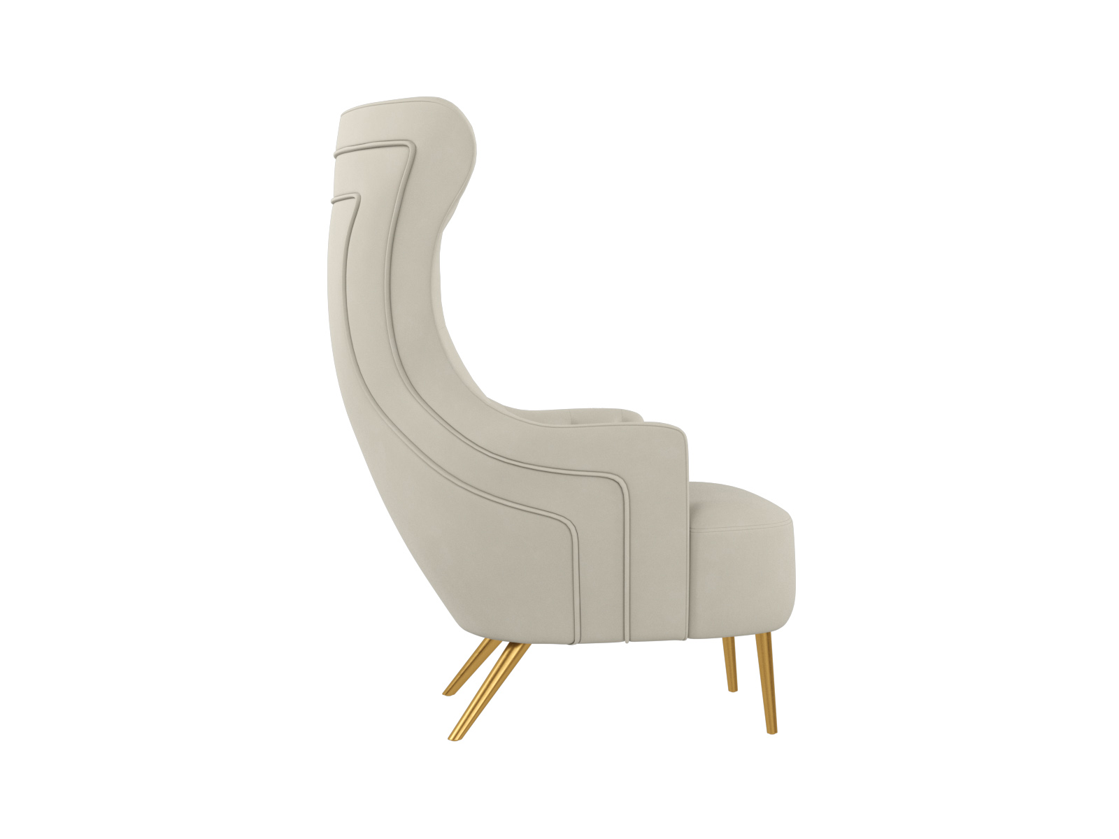 Jezebel Performance Velvet Wingback Accent Chair | TOV Furniture