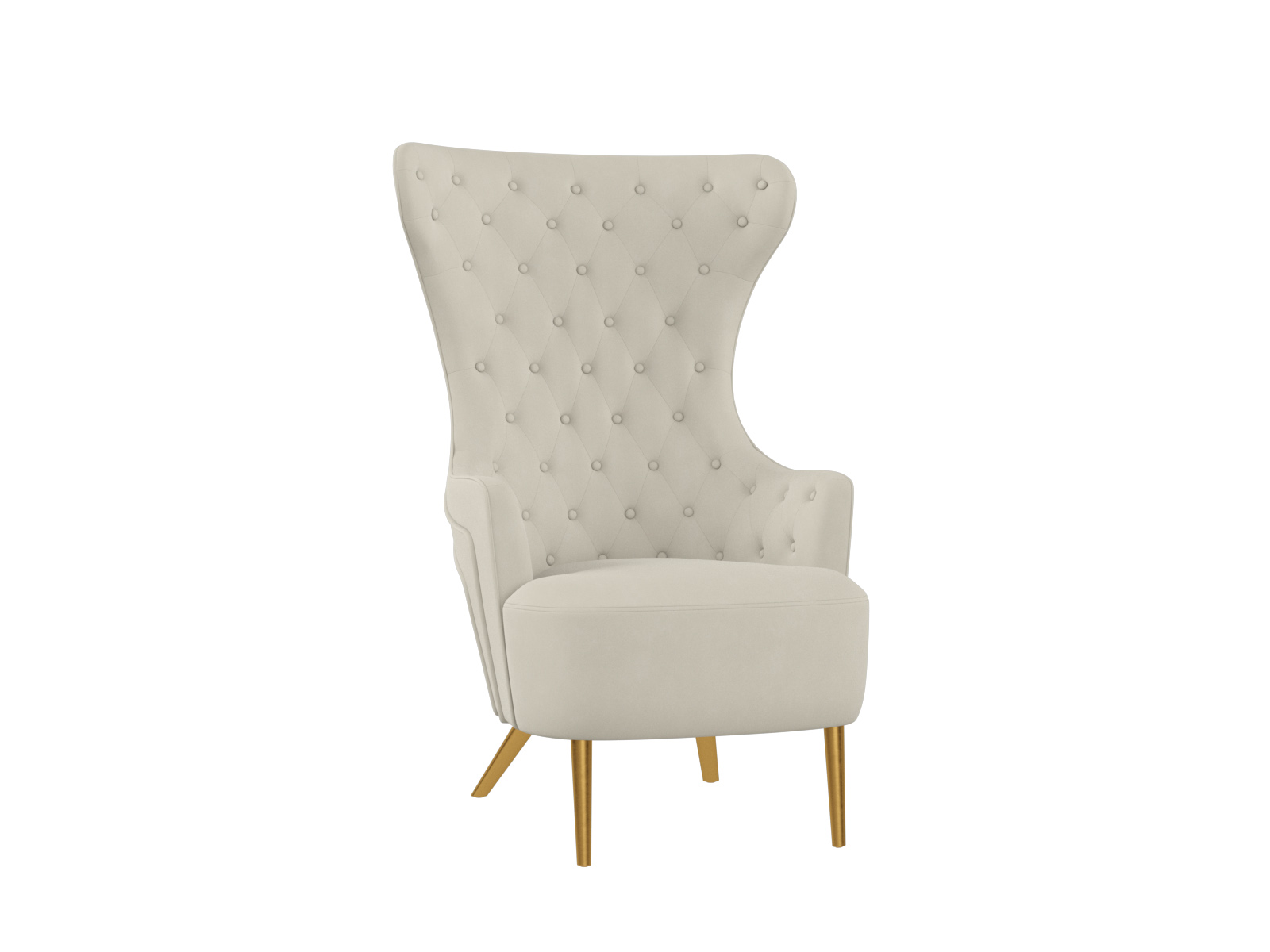 Jezebel Performance Velvet Wingback Accent Chair | TOV Furniture